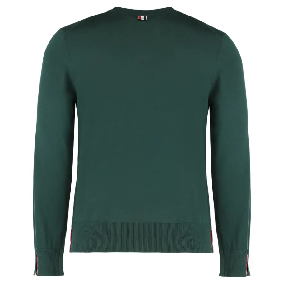 Thom Browne Trui met ronde hals van scheerwol-Heren Truien & Vesten