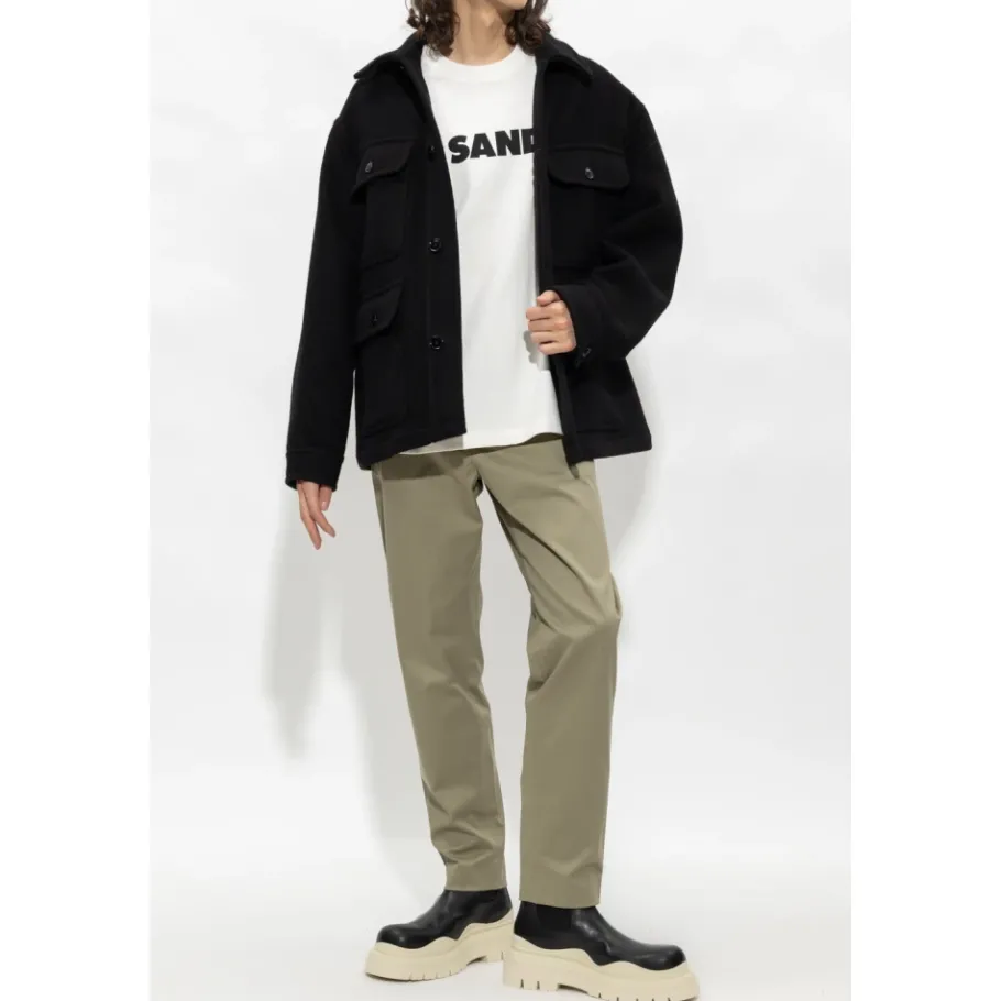 Jil Sander T-shirt met logo-Heren Shirts