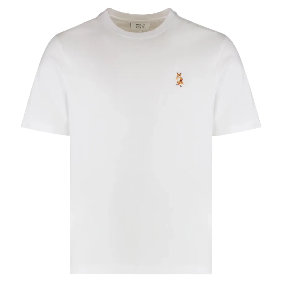 Maison Kitsuné T-shirt met ronde hals-Heren Shirts
