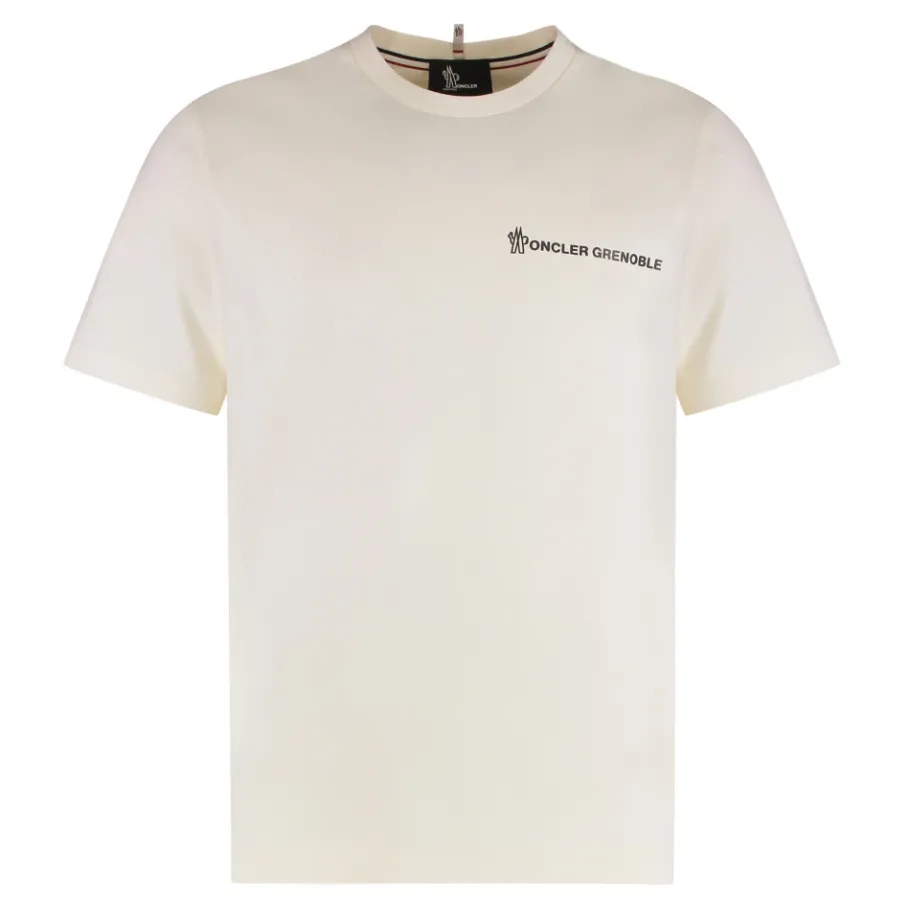 Moncler T-shirt met ronde hals van katoen-Heren Shirts
