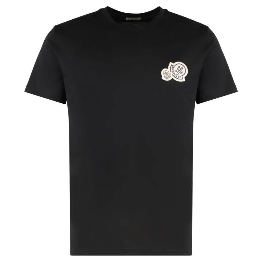 Moncler T-shirt met ronde hals van katoen-Heren Shirts