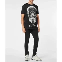 Philipp Plein T-shirt Round Neck SS Skull-Heren Shirts