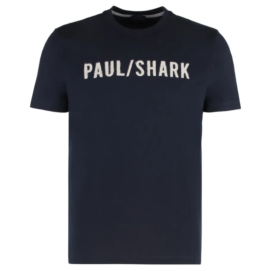 Paul & Shark T-shirt van katoenen jersey met logo-Heren Shirts