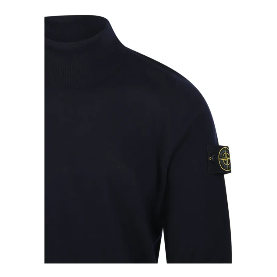 Stone Island Turtleneck Trui met Ribgebreide Details-Heren Truien & Vesten