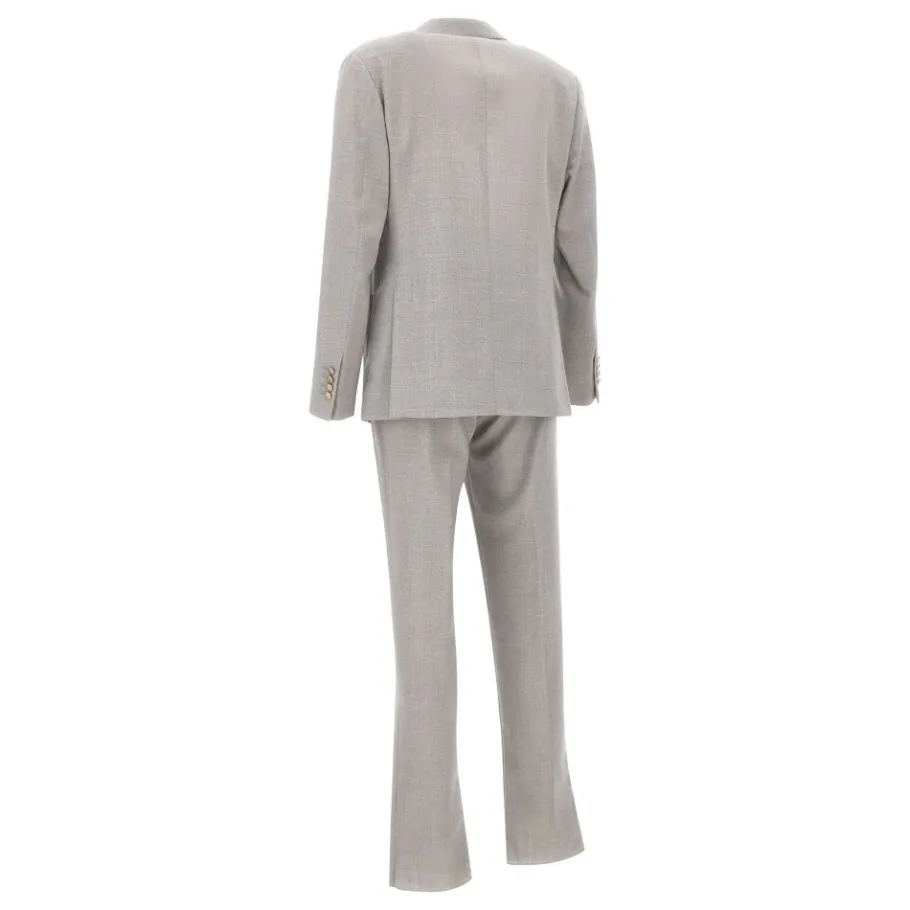 Eleventy Tweedelig Double-breasted pak-Heren Kostuums