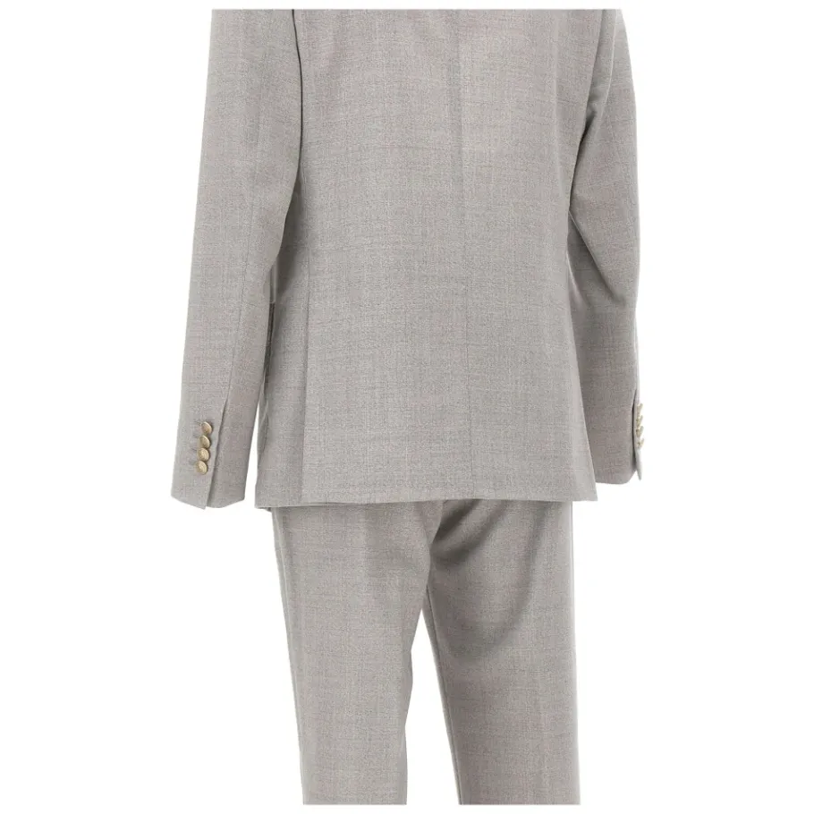 Eleventy Tweedelig Double-breasted pak-Heren Kostuums