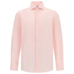 Boggi Milano ULTIMATE NON IRON Regular Fit Gestreept Katoenen Overhemd-Heren Overhemden