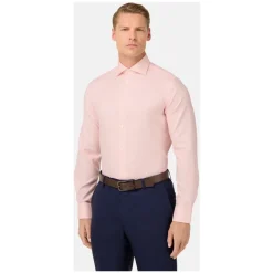 Boggi Milano ULTIMATE NON IRON Regular Fit Gestreept Katoenen Overhemd-Heren Overhemden