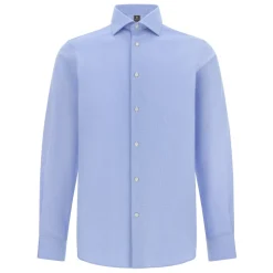 Boggi Milano ULTIMATE NON IRON Regular Fit Katoen Dobby Overhemd-Heren Overhemden