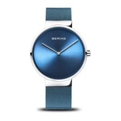 BERING Unisex Horloge Classic zilver glanzend Roestvrijstalen Armband en saffierglas 14539-308-Heren Horloges