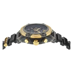 Versace Unisex Horloge Icon Active Gouden Wijzerplaat e Siliconen Band VEZ701723-Heren Horloges
