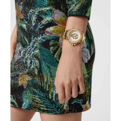 Philipp Plein Unisex Horloge The $kull Genderless Crystal-Heren Horloges