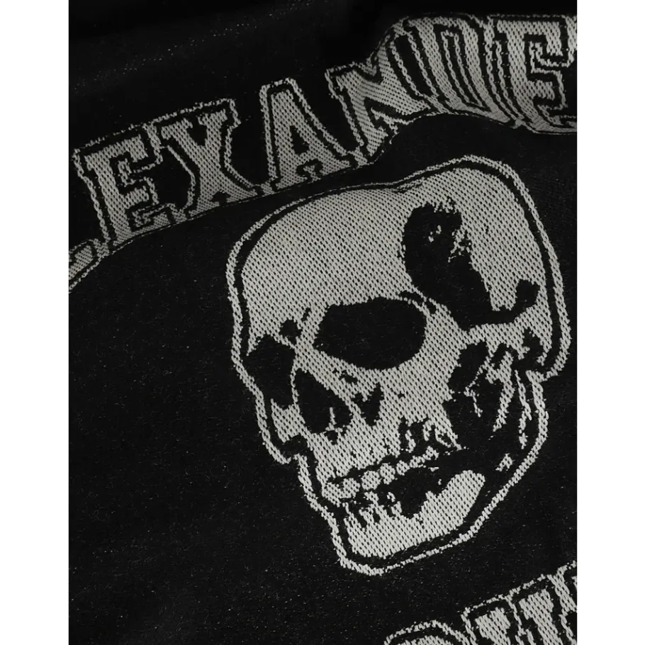 Alexander McQueen Varsity Logo Skull Sjaal-Heren Sjaals