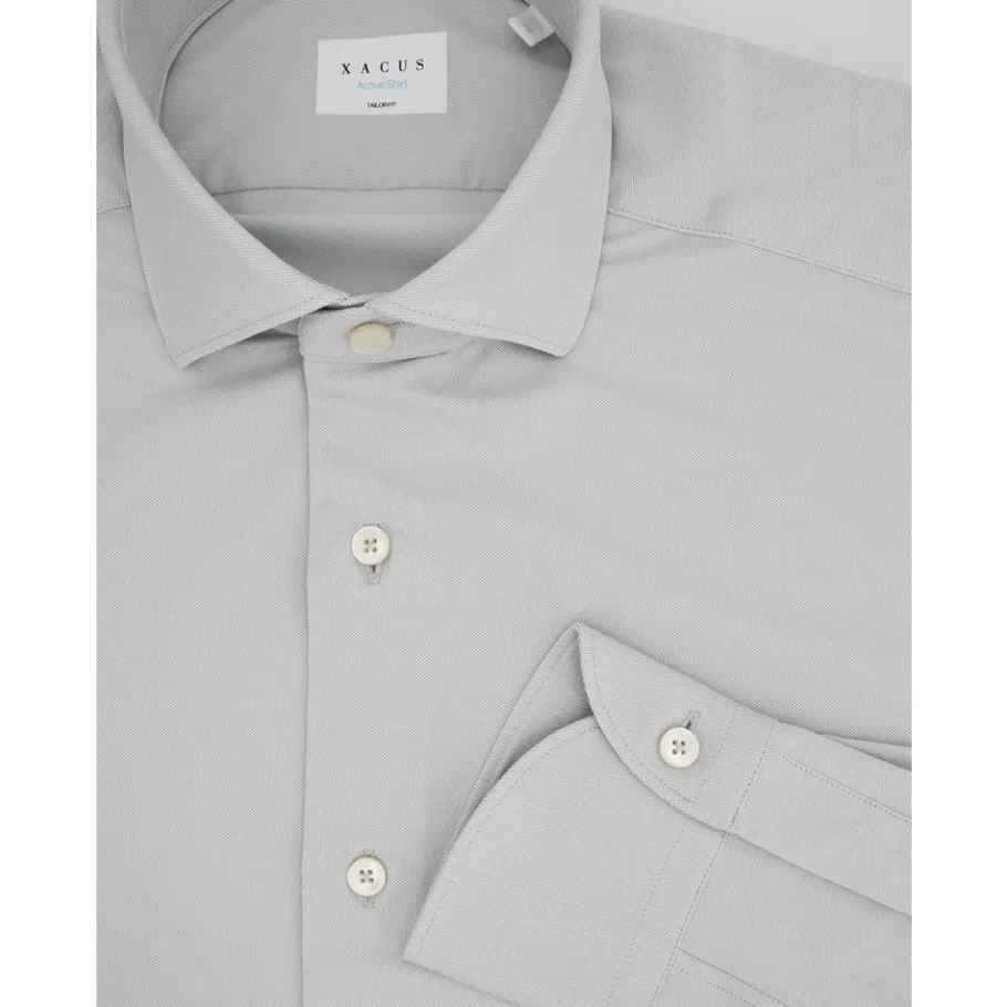 Xacus Verfijnd Effect Frans Kraag Overhemd-Heren Overhemden