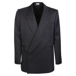 Alexander McQueen Verhoogde wollen jas-Heren Kostuums