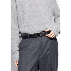 Ferragamo Verstelbare Double Gancini Riem-Heren Riemen