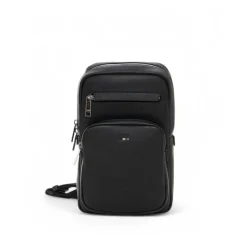 Hugo Verstelbare Schoudertas met Voorvak-Heren Tassen