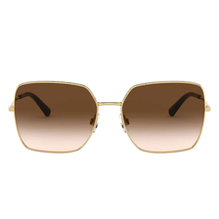 Dolce & Gabbana Vierkante metalen zonnebril met dunne pootjes-Heren Zonnebrillen