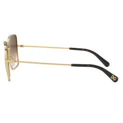 Dolce & Gabbana Vierkante metalen zonnebril met dunne pootjes-Heren Zonnebrillen