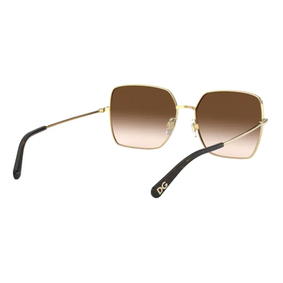 Dolce & Gabbana Vierkante metalen zonnebril met dunne pootjes-Heren Zonnebrillen