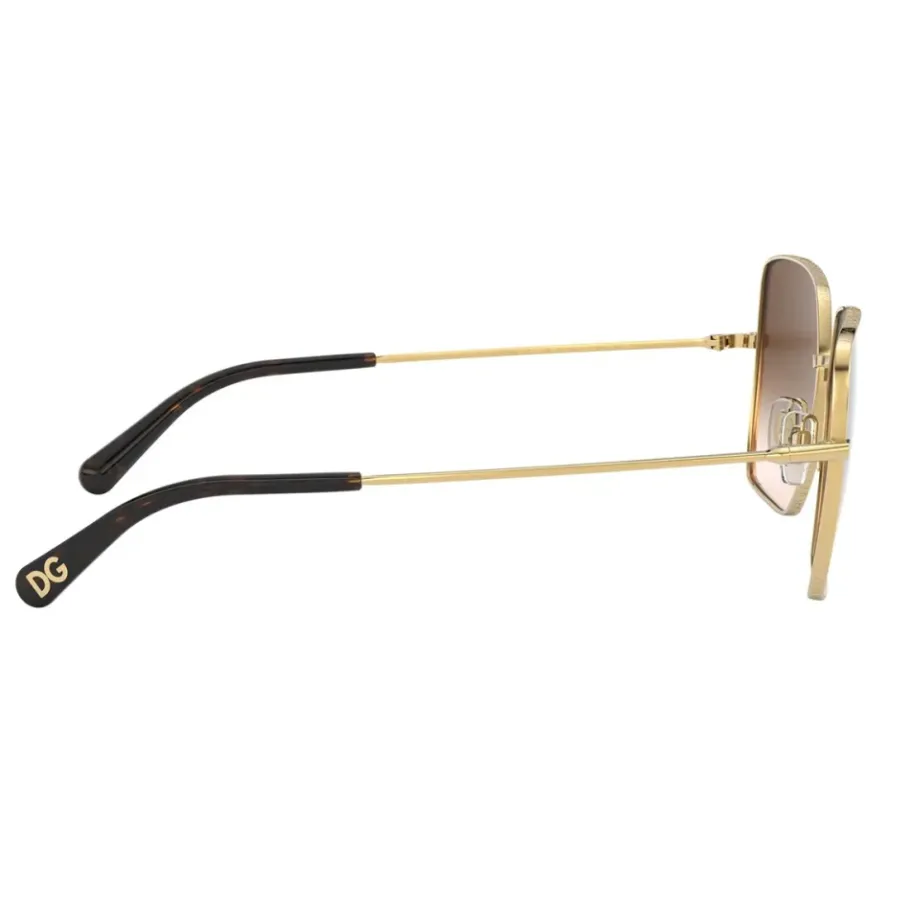 Dolce & Gabbana Vierkante metalen zonnebril met dunne pootjes-Heren Zonnebrillen