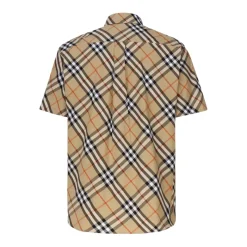 Burberry Vintage Check Shirt met korte mouwen-Heren Overhemden