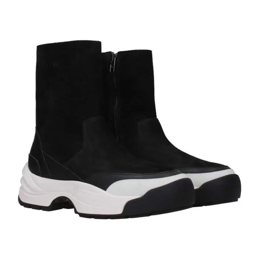 Kenzo Vintage Leren Enkellaarzen met Rits-Heren Snowboots