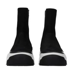 Kenzo Vintage Leren Enkellaarzen met Rits-Heren Snowboots