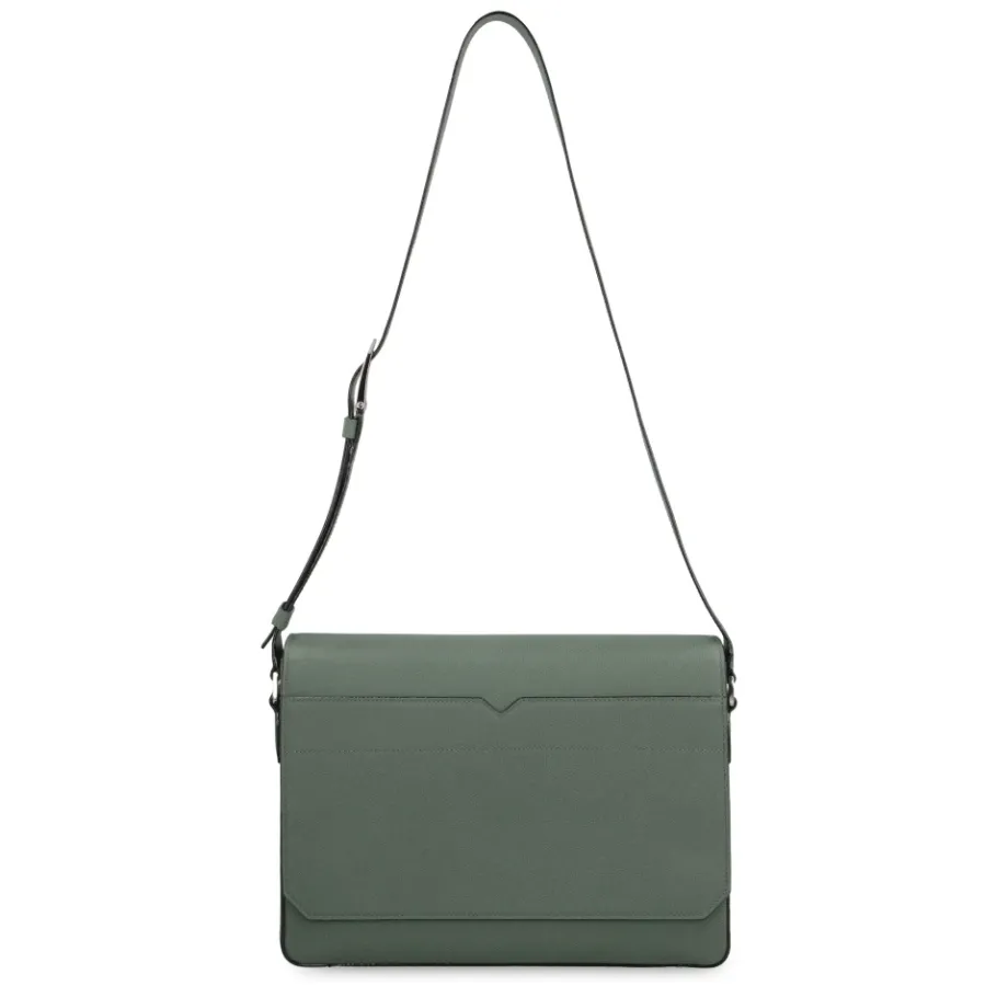 Valextra V-Line Leren Messenger Bag-Heren Tassen