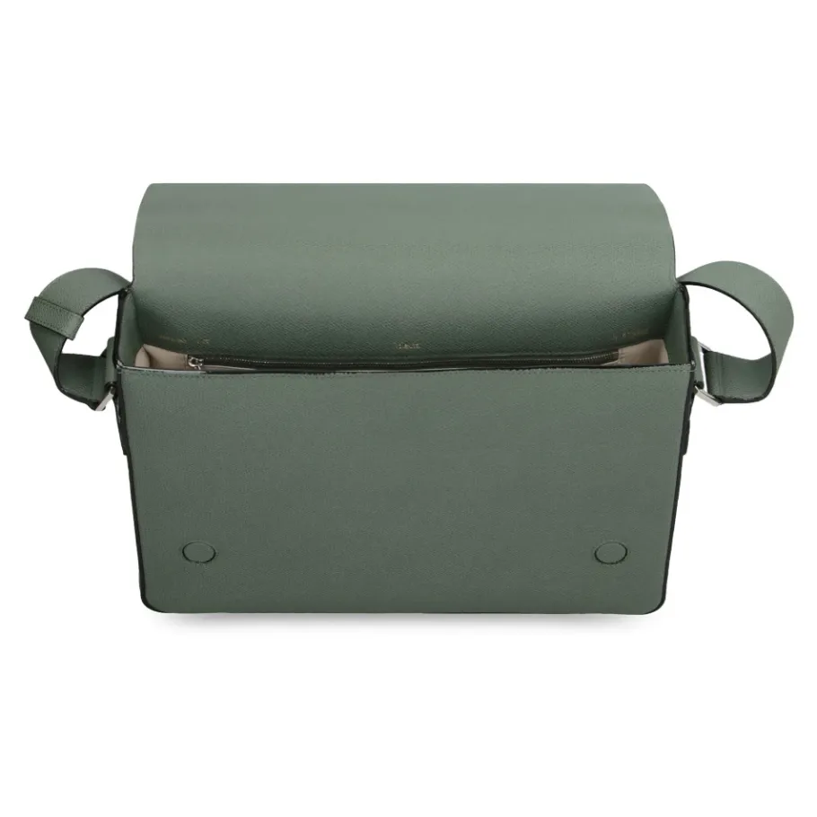 Valextra V-Line Leren Messenger Bag-Heren Tassen