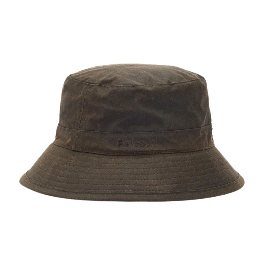Barbour Waxed Cotton Bucket Hat-Heren Hoeden