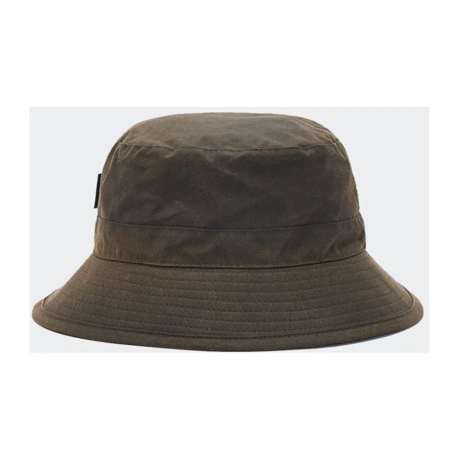 Barbour Waxed Cotton Bucket Hat-Heren Hoeden