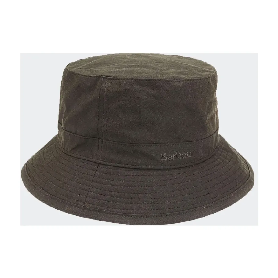 Barbour Waxed Cotton Bucket Hat-Heren Hoeden