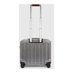 Piquadro Wheeled laptop briefcase for iPad®Pro 12,9”, TSA lock with USB and USB Type-C ports-Heren Tassen