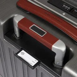 Piquadro Wheeled laptop briefcase for iPad®Pro 12,9”, TSA lock with USB and USB Type-C ports-Heren Tassen