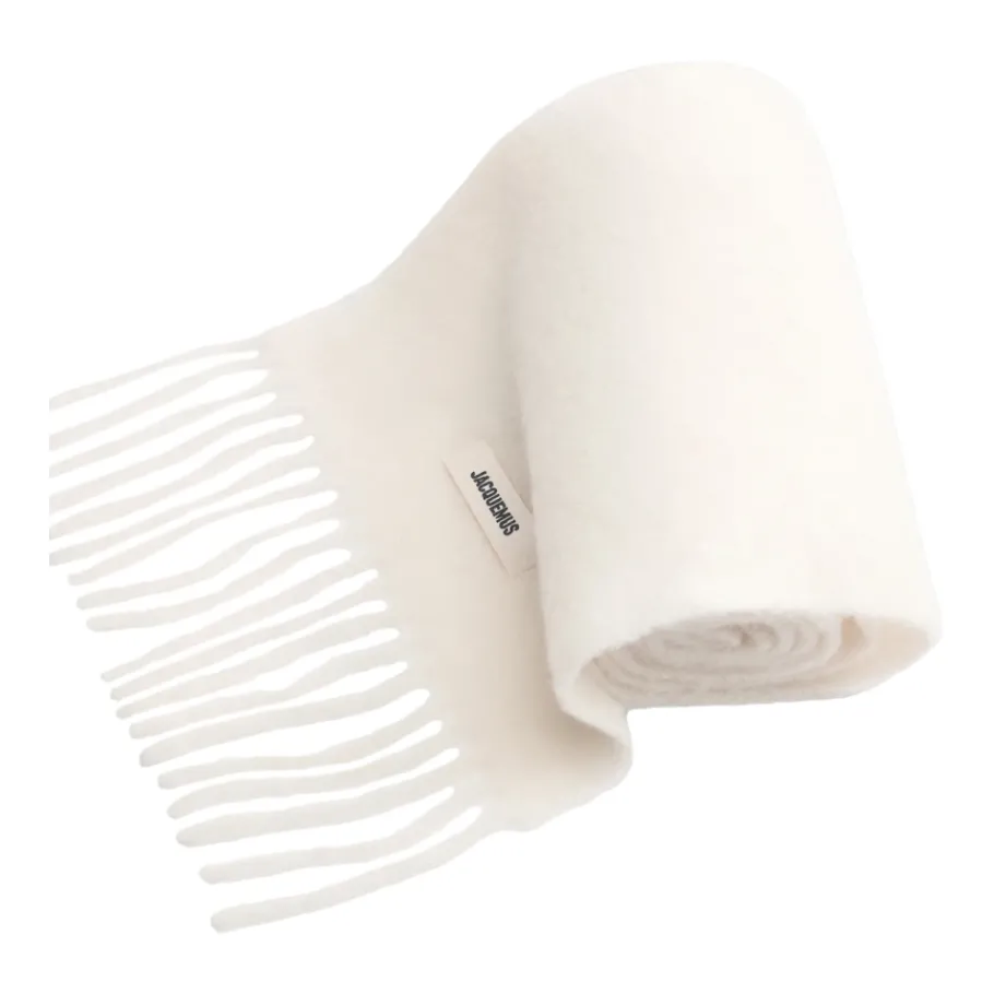 Jacquemus Winter Mohair Alpaca Wol Sjaal-Heren Sjaals