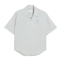 Ami Paris te Button-Up Shirt met Logo Motif-Heren Overhemden