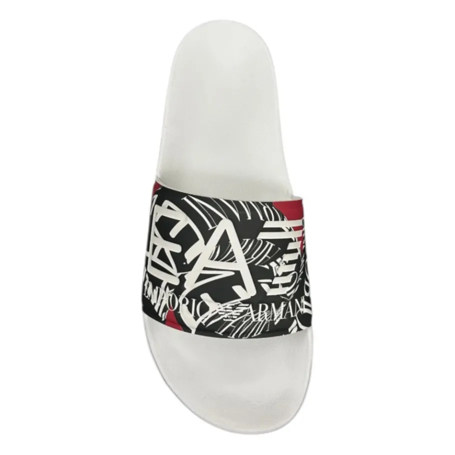 Emporio Armani EA7 Witte Flip Flops & Sliders-Heren Slippers