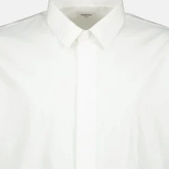 Saint Laurent te Katoenen Poplin Cassandre Overhemd-Heren Overhemden