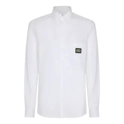 Dolce & Gabbana te shirts met metalen logo-Heren Overhemden