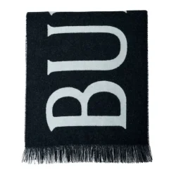 Burberry Wollen Gebreid Logo Motief Sjaal-Heren Sjaals