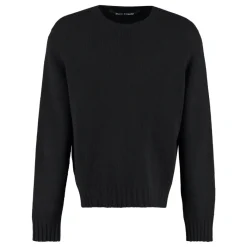 Palm Angels Wollen Trui met Logo Intarsia-Heren Truien & Vesten