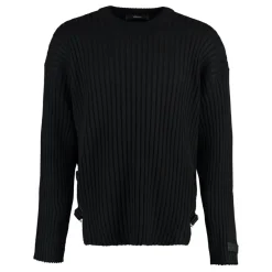 Versace Wollen trui met ronde hals-Heren Truien & Vesten