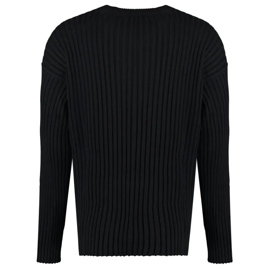 Versace Wollen trui met ronde hals-Heren Truien & Vesten