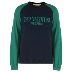 Valentino Garavani Wollen trui met ronde hals van zuiver scheerwol-Heren Truien & Vesten