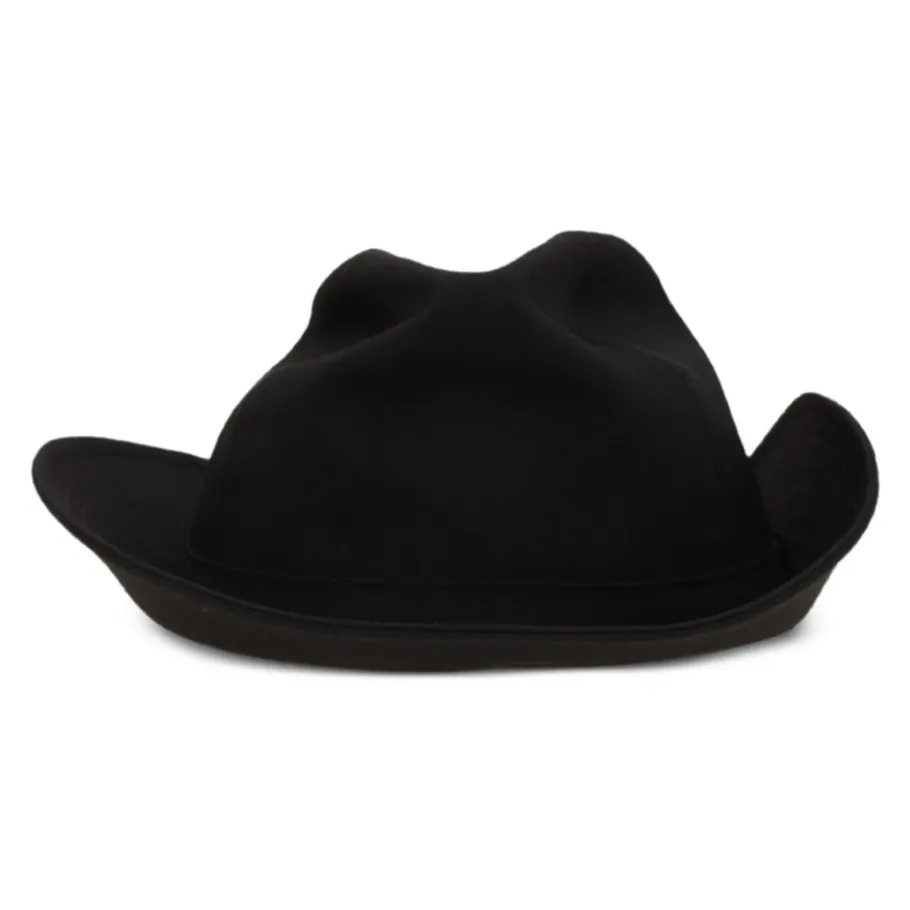 Yohji Yamamoto Wool Gabardine Fedora Hat-Heren Hoeden
