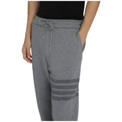 Thom Browne Wool Loopback 4-Bar Sweatpants-Heren Broeken