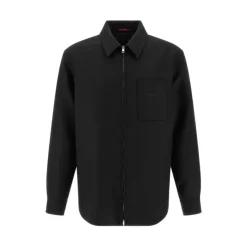 Gucci Wool Twill Zip Overshirt-Heren Overhemden