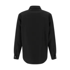 Gucci Wool Twill Zip Overshirt-Heren Overhemden