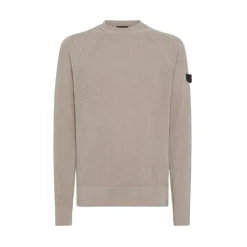Peuterey Zachte Gebreide Trui met Ronde Hals-Heren Truien & Vesten